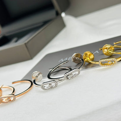 [Lumi]CREOLES MOVE UNO PM DIAMOND EARRINGS