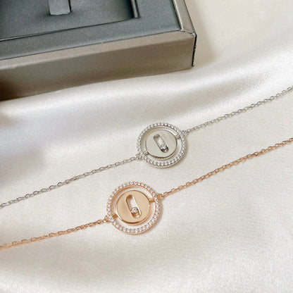 [Lumi]LUCKY MOVE PAVED DIAMOND BRACELET