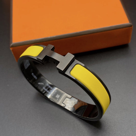 [Lumi Jewels]CLIC HM SO BLACK YELLOW BRACELET