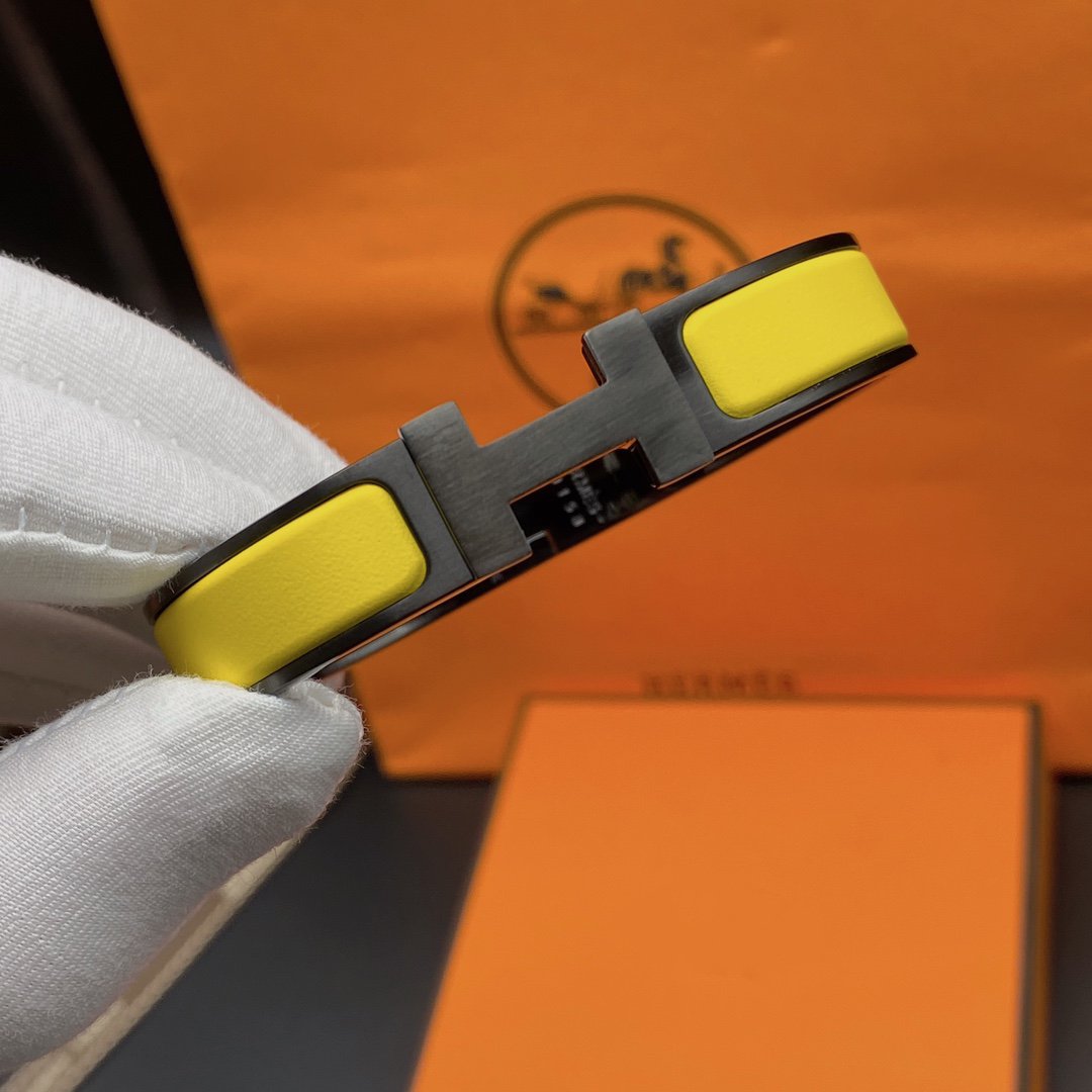 [Lumi Jewels]CLIC HM SO BLACK YELLOW BRACELET