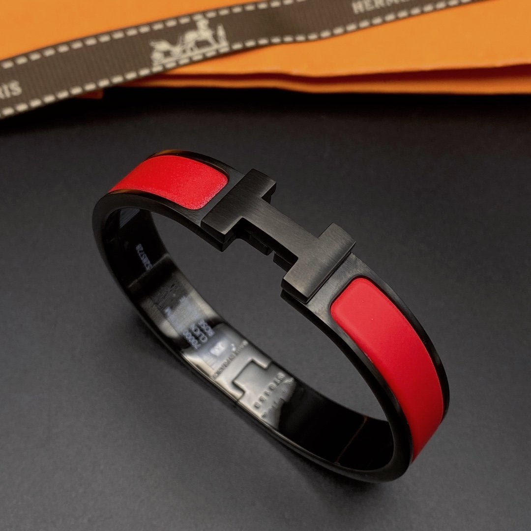 [Lumi Jewels]CLIC HM SO BLACK RED BRACELET
