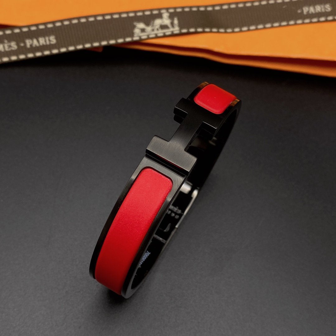 [Lumi Jewels]CLIC HM SO BLACK RED BRACELET