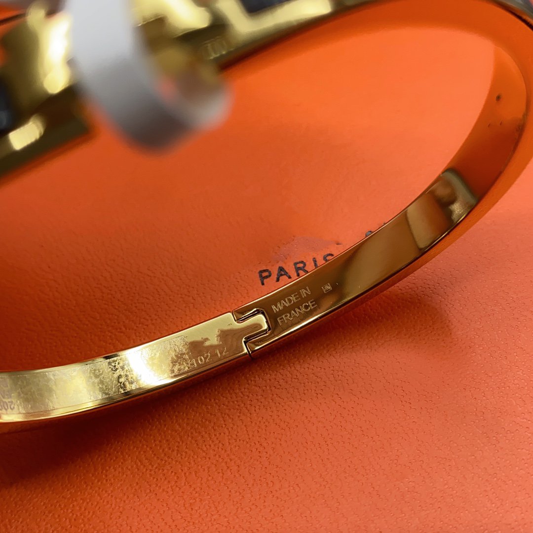 [Lumi Jewels]CLASSIC HM CLIC BLACK 8MM ENAMEL BRACELET