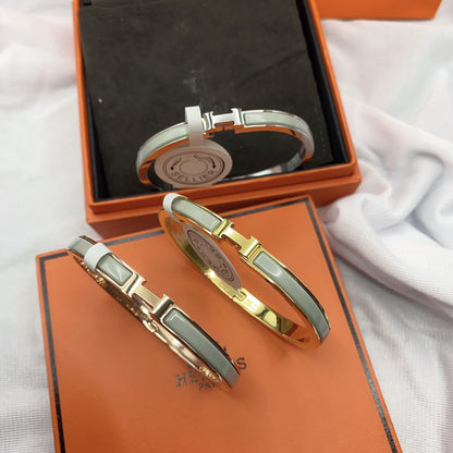 [Lumi Jewels]CLASSIC HM CLIC GREEN 8MM ENAMEL BRACELET