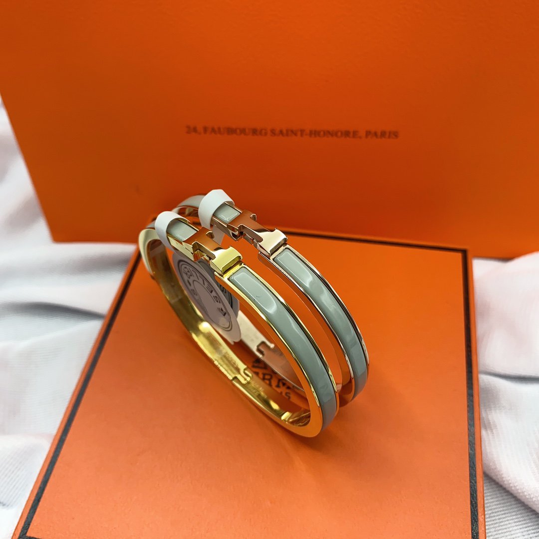 [Lumi Jewels]CLASSIC HM CLIC GREEN 8MM ENAMEL BRACELET