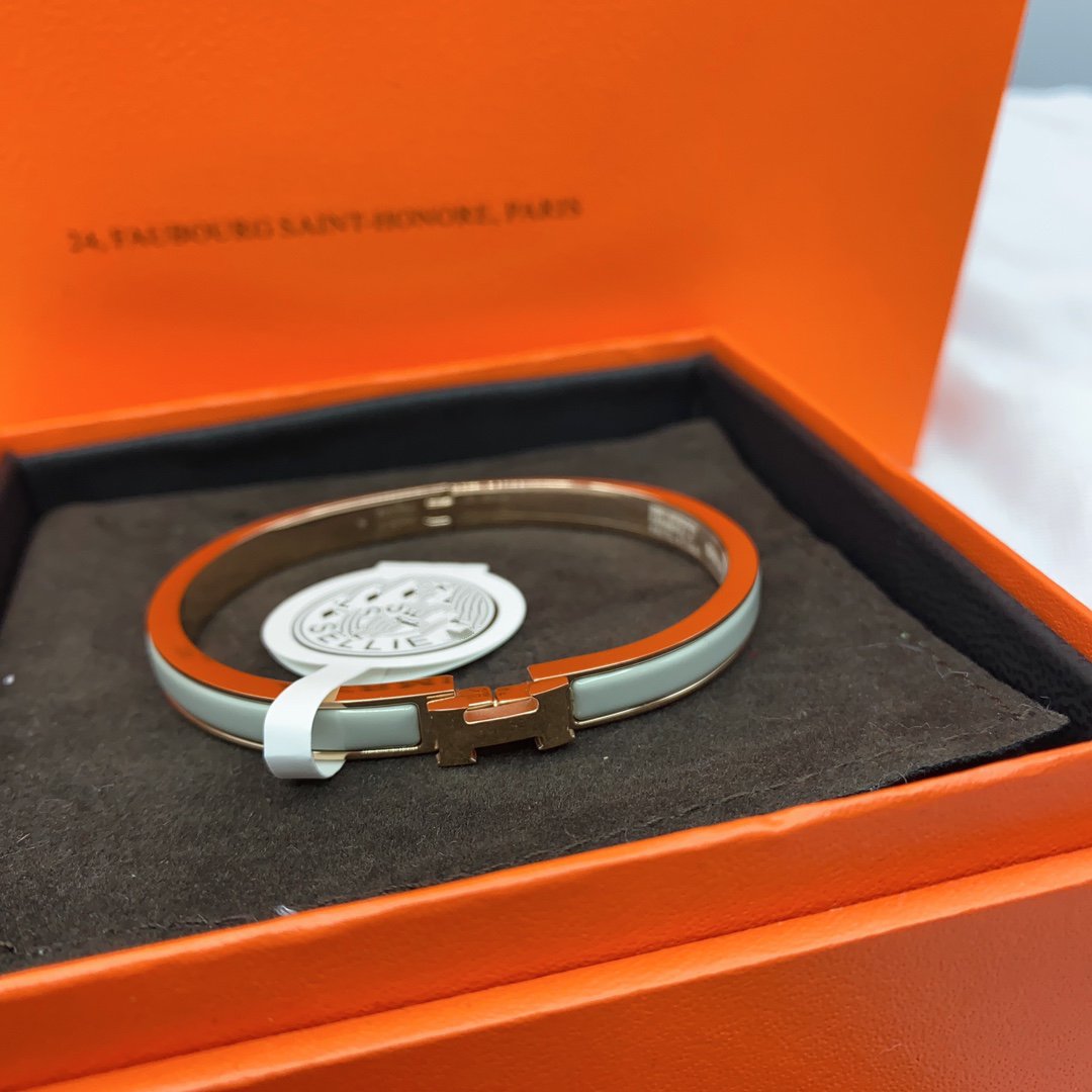 [Lumi Jewels]CLASSIC HM CLIC GREEN 8MM ENAMEL BRACELET