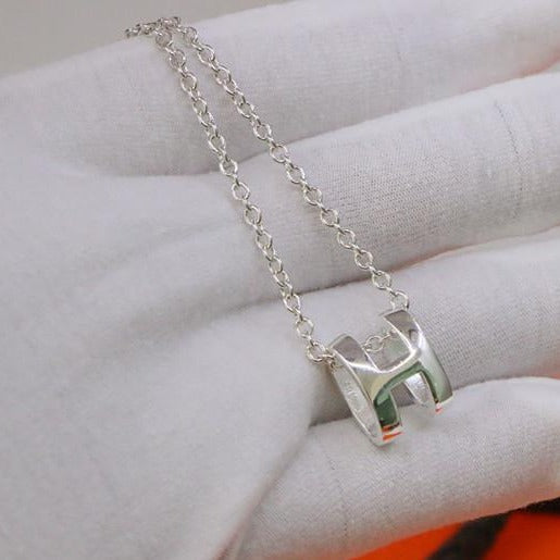 [Lumi Jewels]HM NECKLACE H LETTER OVAL SERIES