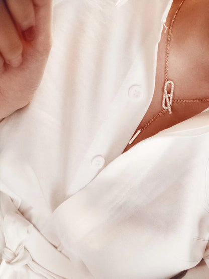 [Lumi Jewels]HM FIRE PIG NOSE NECKLACE TRENDY STREET