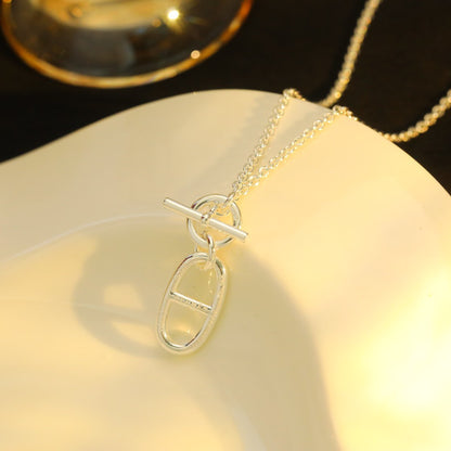 [Lumi Jewels]HM CHAINE D'ANCRE PENDANT NECKLACE STERLING SILVER