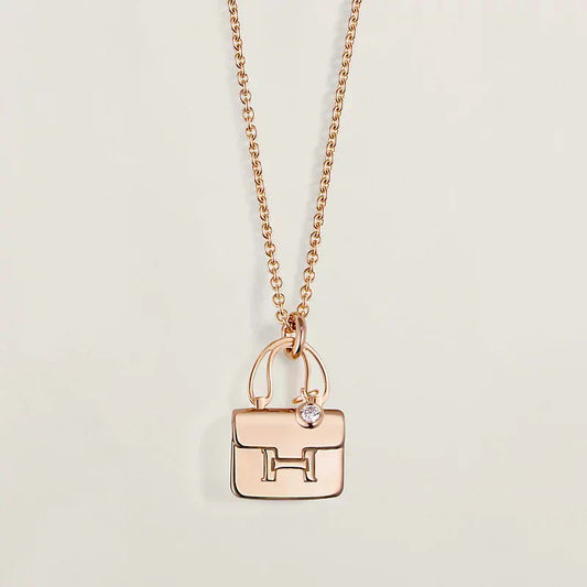 [Lumi Jewels]AMULETTE PEDANT ROSE GOLD NECKLACE