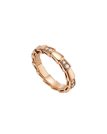 [Lumi Jewels]SERPENTI RING PINK GOLD  3MM