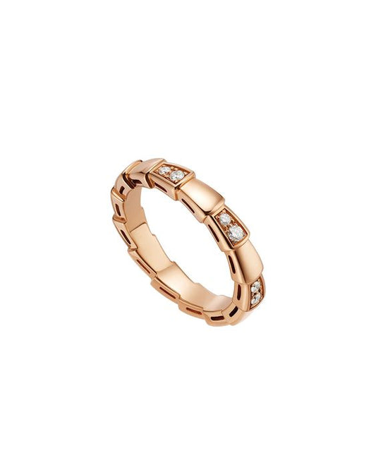 [Lumi Jewels]SERPENTI RING PINK GOLD  3MM