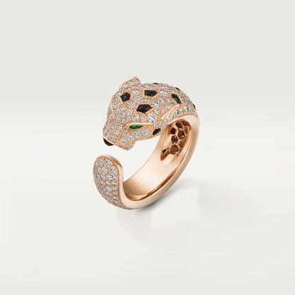 [Lumi Jewelery]PANTHERE SPOTTED FULL DIAMOND MEDIUM RING