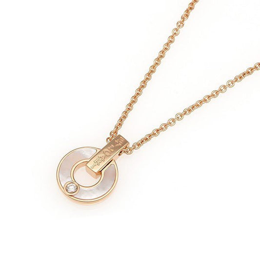 [Lumi Jewels]GARI NECKLACE PINK GOLD MOP