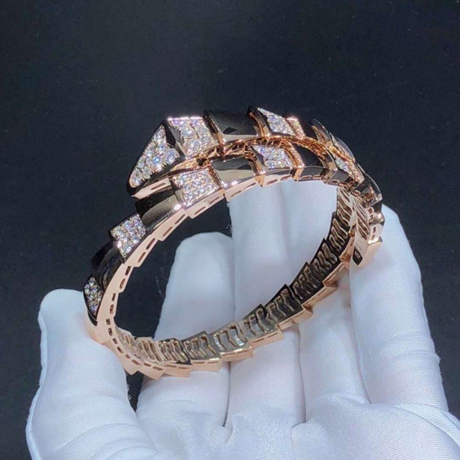 [Lumi Jewels]SERPENTI WIDE BRACELET PINK GOLD DIAMOND