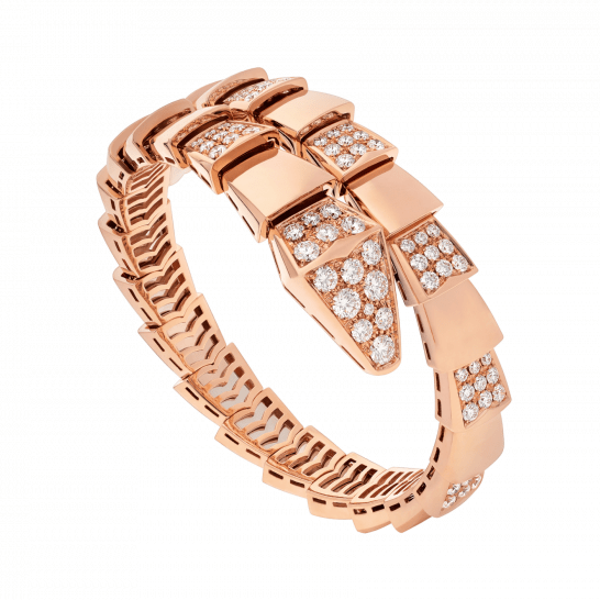 [Lumi Jewels]SERPENTI WIDE BRACELET PINK GOLD DIAMOND