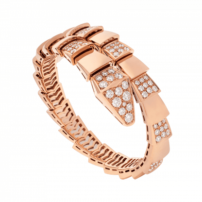 [Lumi Jewels]SERPENTI WIDE BRACELET PINK GOLD DIAMOND