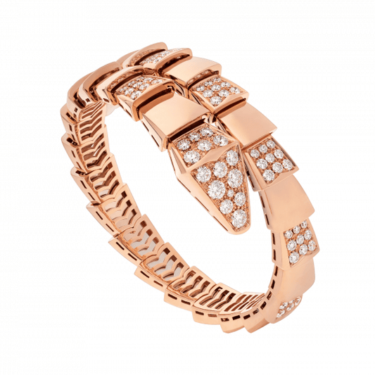 [Lumi Jewels]SERPENTI WIDE BRACELET PINK GOLD DIAMOND