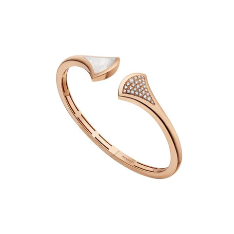 [Lumi Jewels]DREAM BRACELET OPEN PINK GOLD MOP DIAMOND