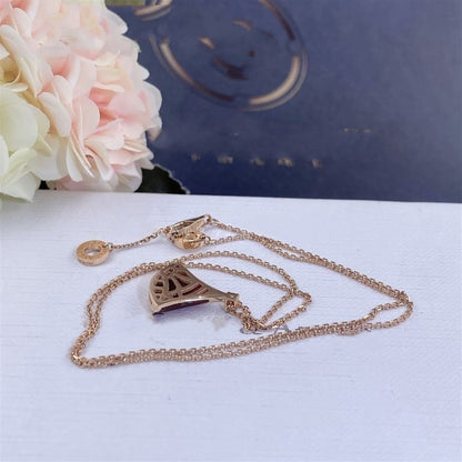 [Lumi Jewels]COLLIER DE RÊVE CORNALINE 1 DIAMANT