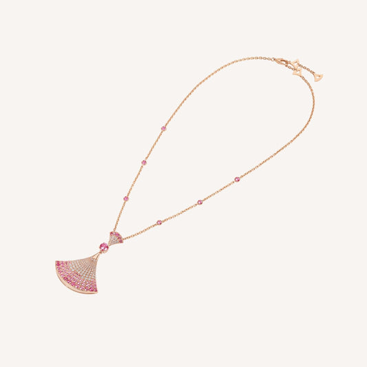 [Lumi Jewels]DREAM NECKLACK DIAMOND PINK GOLD