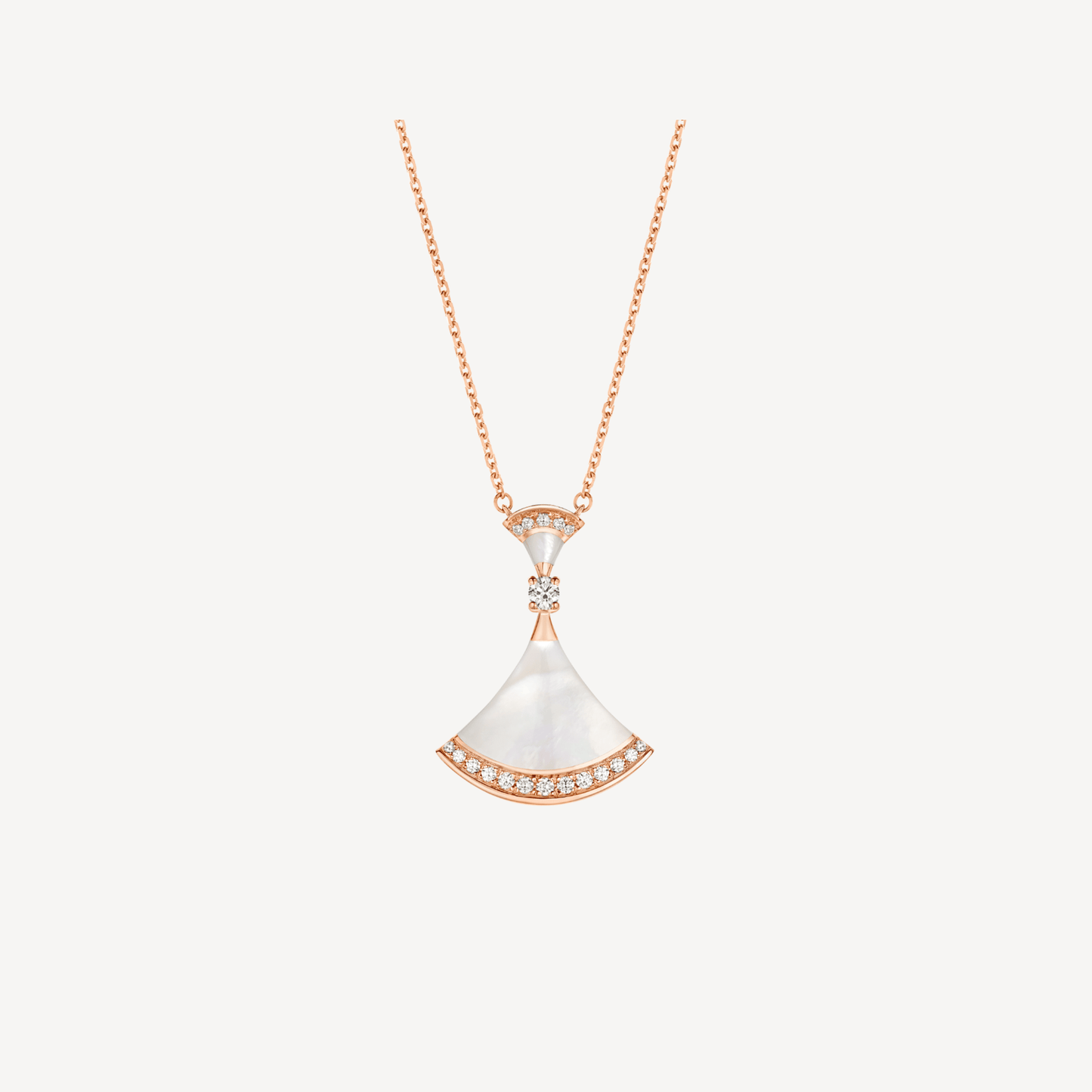 [Lumi Jewels]DREAM NECKLACE MOP PINK GOLD DIAMOND