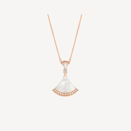 [Lumi Jewels]DREAM NECKLACE MOP PINK GOLD DIAMOND