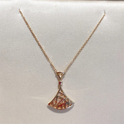[Lumi Jewels]DREAM NECKLACE PINK GOLD FULL DIAMOND