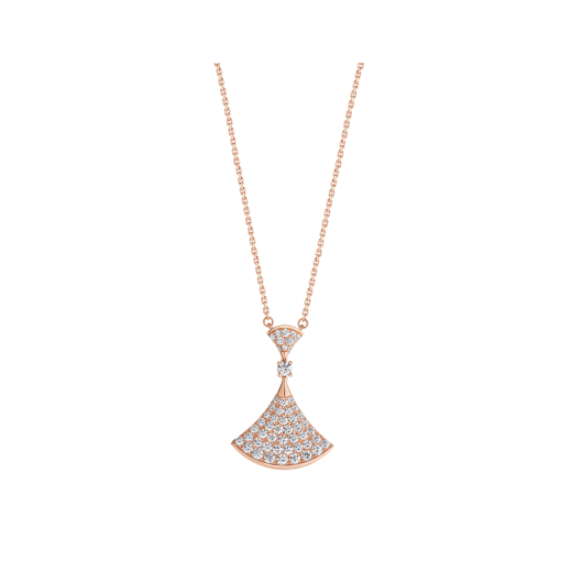 [Lumi Jewels]DREAM NECKLACE PINK GOLD FULL DIAMOND