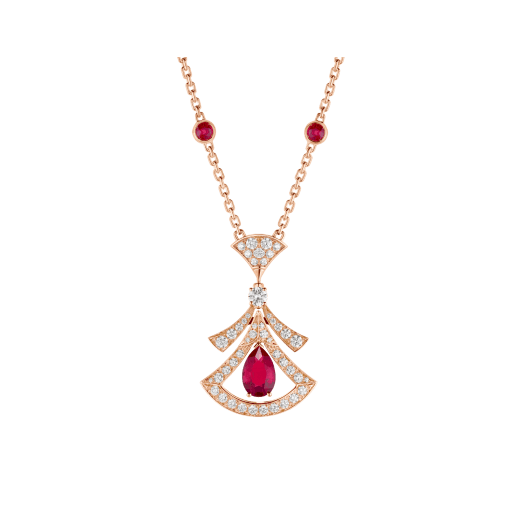 [Lumi Jewels]COLLIER DE RÊVE CORNALINE DIAMANT OR ROSE