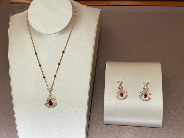 [Lumi Jewels]COLLIER DE RÊVE CORNALINE DIAMANT OR ROSE