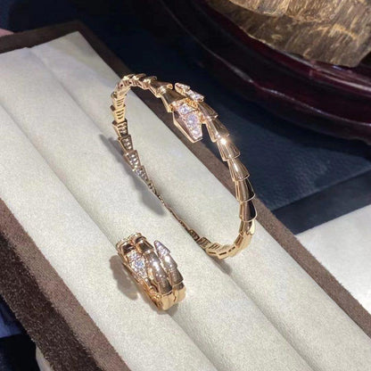 [Lumi Jewels]SERPENTI BRACELET DIAMONDS PINK GOLD