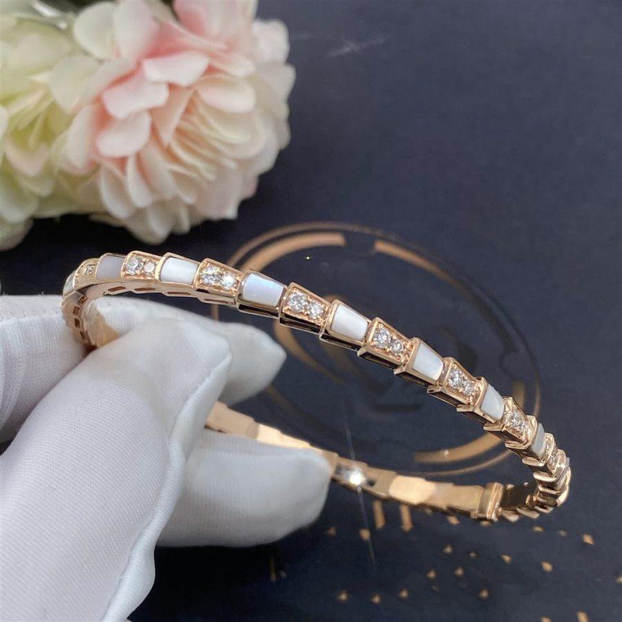 [Lumi Jewels]SERPENTI BRACELET PINK GOLD MOP DIAMOND