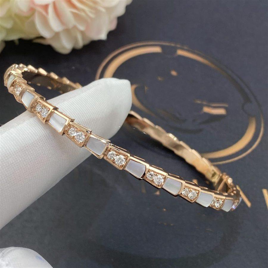 [Lumi Jewels]SERPENTI BRACELET PINK GOLD MOP DIAMOND