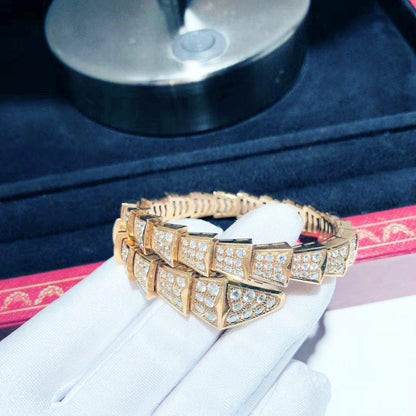 [Lumi Jewels]BRACELET SERPENTI 8MM OR ROSE DIAMANTS