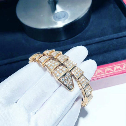 [Lumi Jewels]BRACELET SERPENTI 8MM OR ROSE DIAMANTS