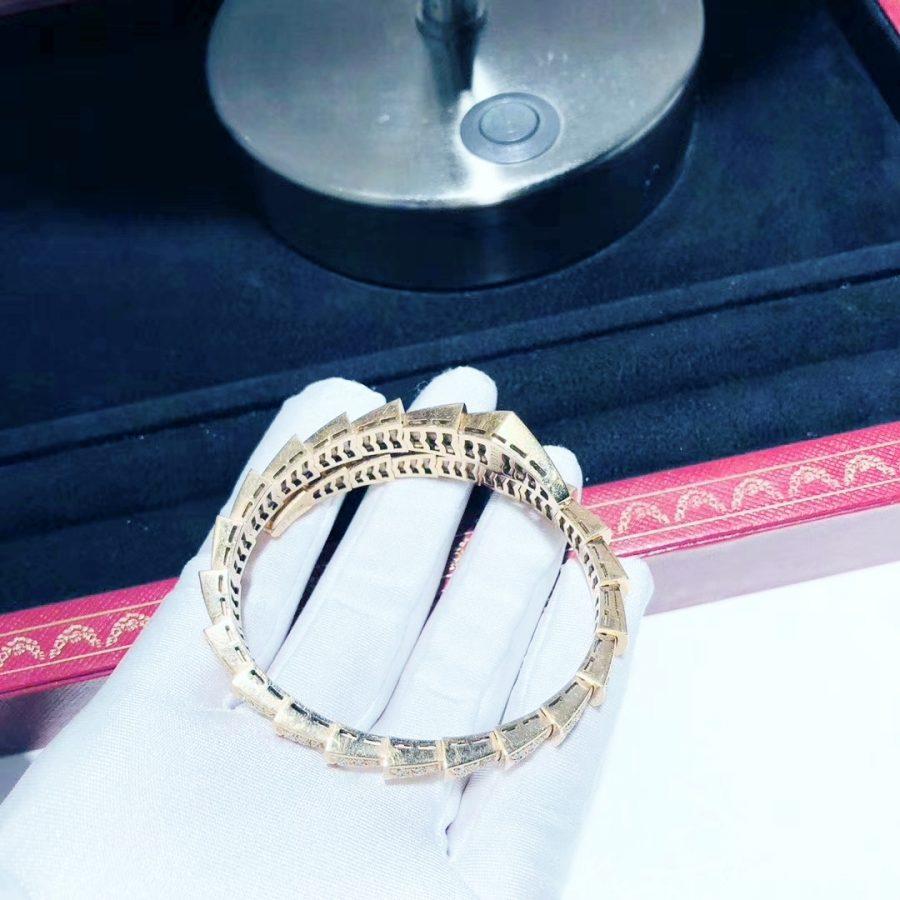 [Lumi Jewels]BRACELET SERPENTI 8MM OR ROSE DIAMANTS