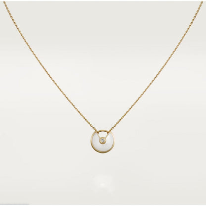 [Lumi Jewels]AMULETTE ROSE GOLD MOP NECKLACE