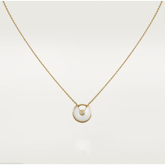 [Lumi Jewels]AMULETTE ROSE GOLD MOP NECKLACE