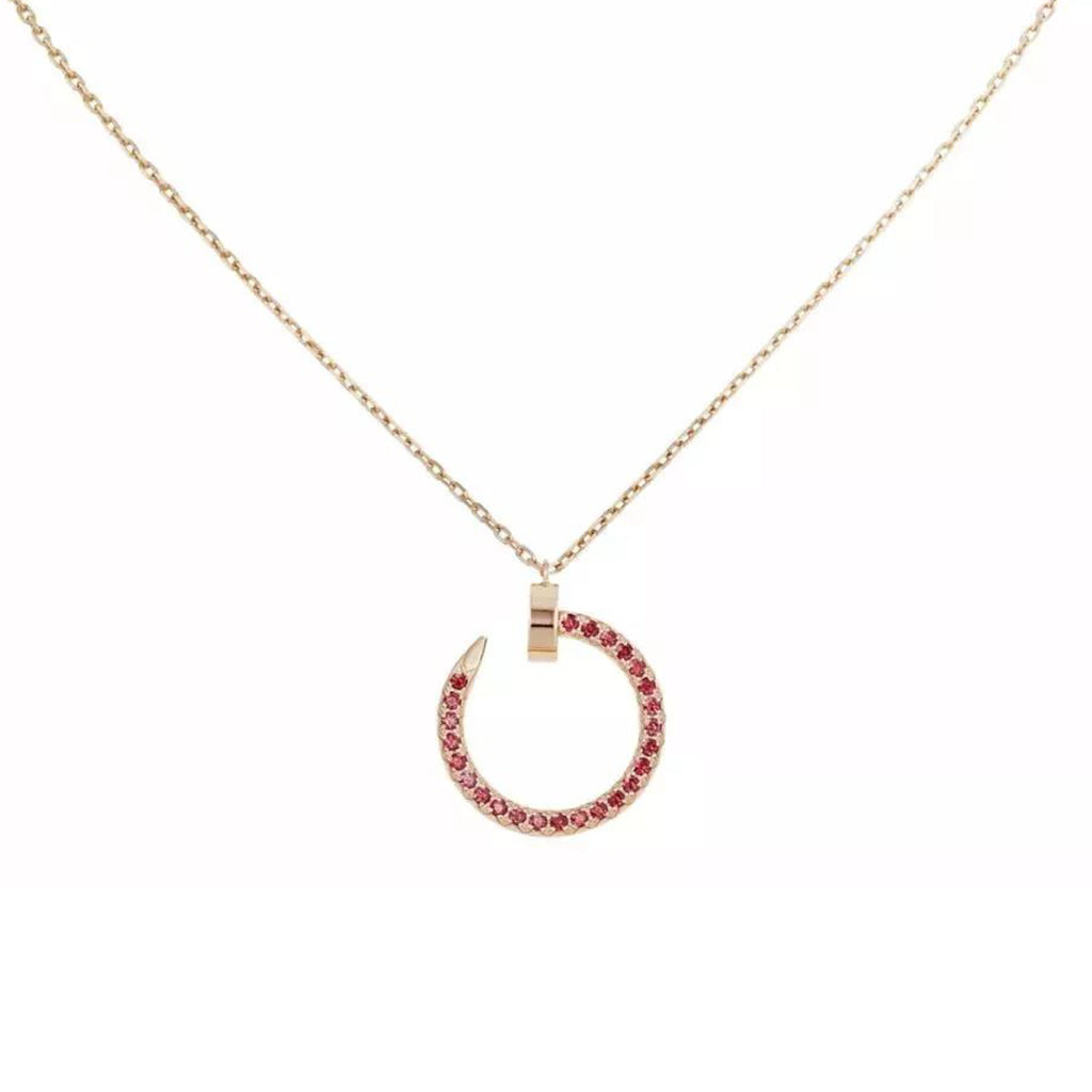 [Lumi Jewelery]JUSTE NECKLACE RED FULL DIAMONDS