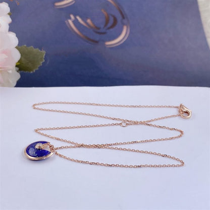 [Lumi Jewels]AMULETTE ROSE GOLD AGATE NECKLACE