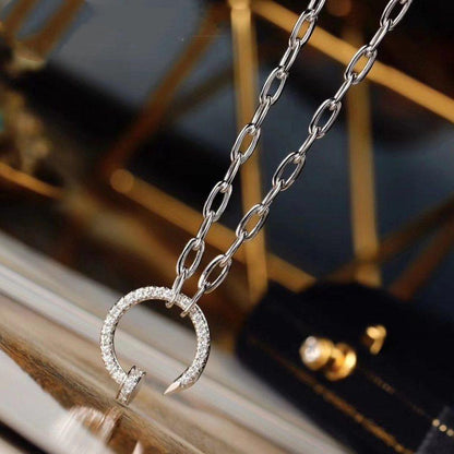 [Lumi] JUSTE NECKLACE FULL DIAMONDS
