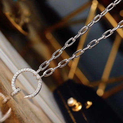 [Lumi] JUSTE NECKLACE FULL DIAMONDS