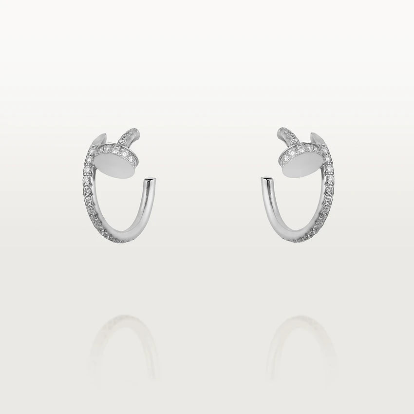 [Lumi Jewels]JUSTE EARRINGS 12.75MM SILVER DIAMOND