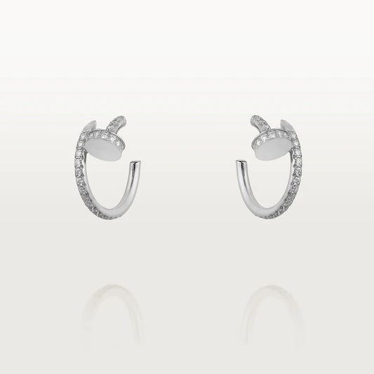 [Lumi Jewels]JUSTE EARRINGS 12.75MM SILVER DIAMOND