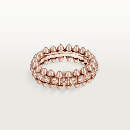[Lumi Jewelery]CLASH 6.4MM SMALL FULL DIAMOND RING
