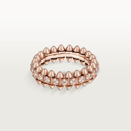 [Lumi Jewelery]CLASH 6.4MM SMALL FULL DIAMOND RING