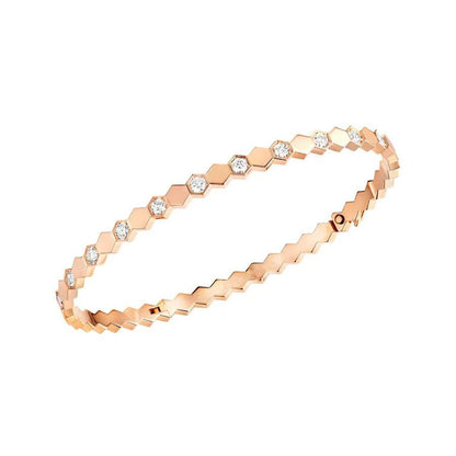 [Lumi Jewels]BEE LOVE PINK GOLD DIAMOND BRACELET
