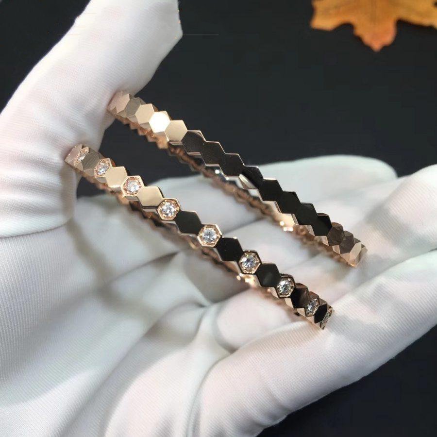 [Lumi Jewels]BEE LOVE PINK GOLD DIAMOND BRACELET