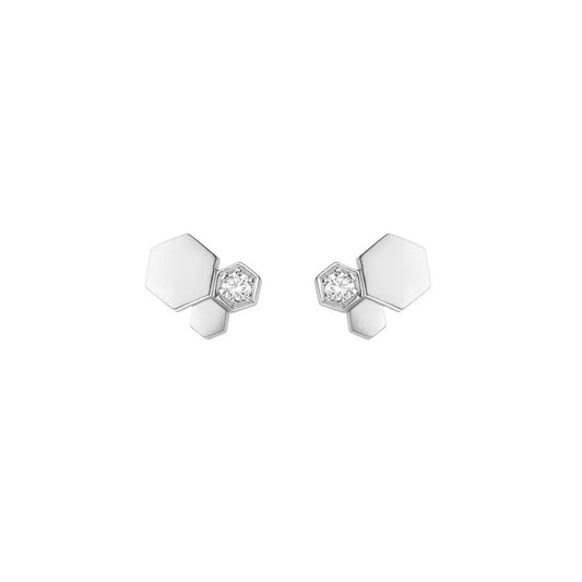 [Lumi Jewels]BEE LOVE SILVER DIAMOND EARRINGS